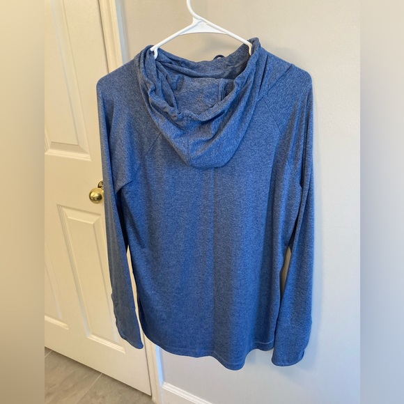 EUC Athleta Uptempo Long Sleeve Soft Athletic Hoodie Blue size medium - Picture 3 of 4
